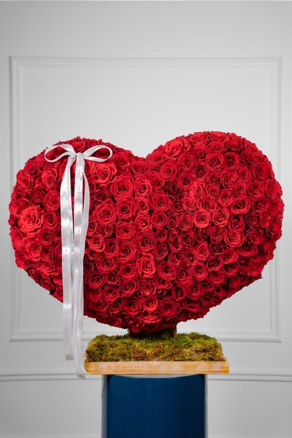Heart Red Rose Luxury