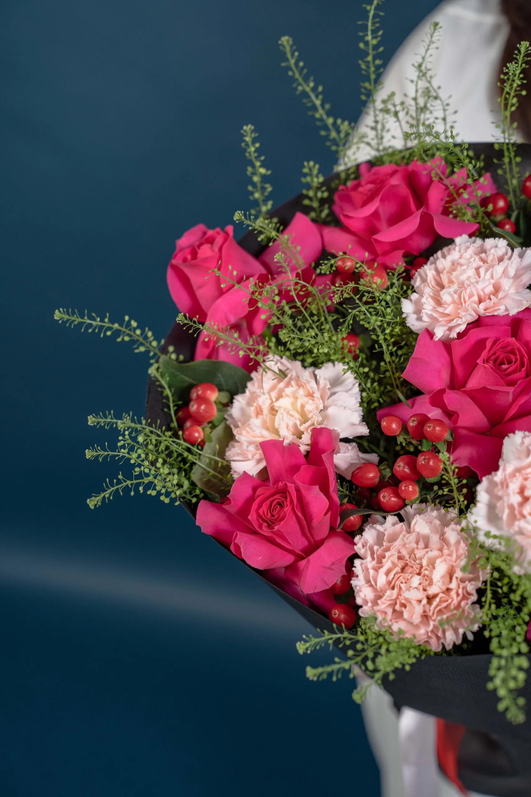 Berry Blossom Hand Tied Bouquet - Image 6