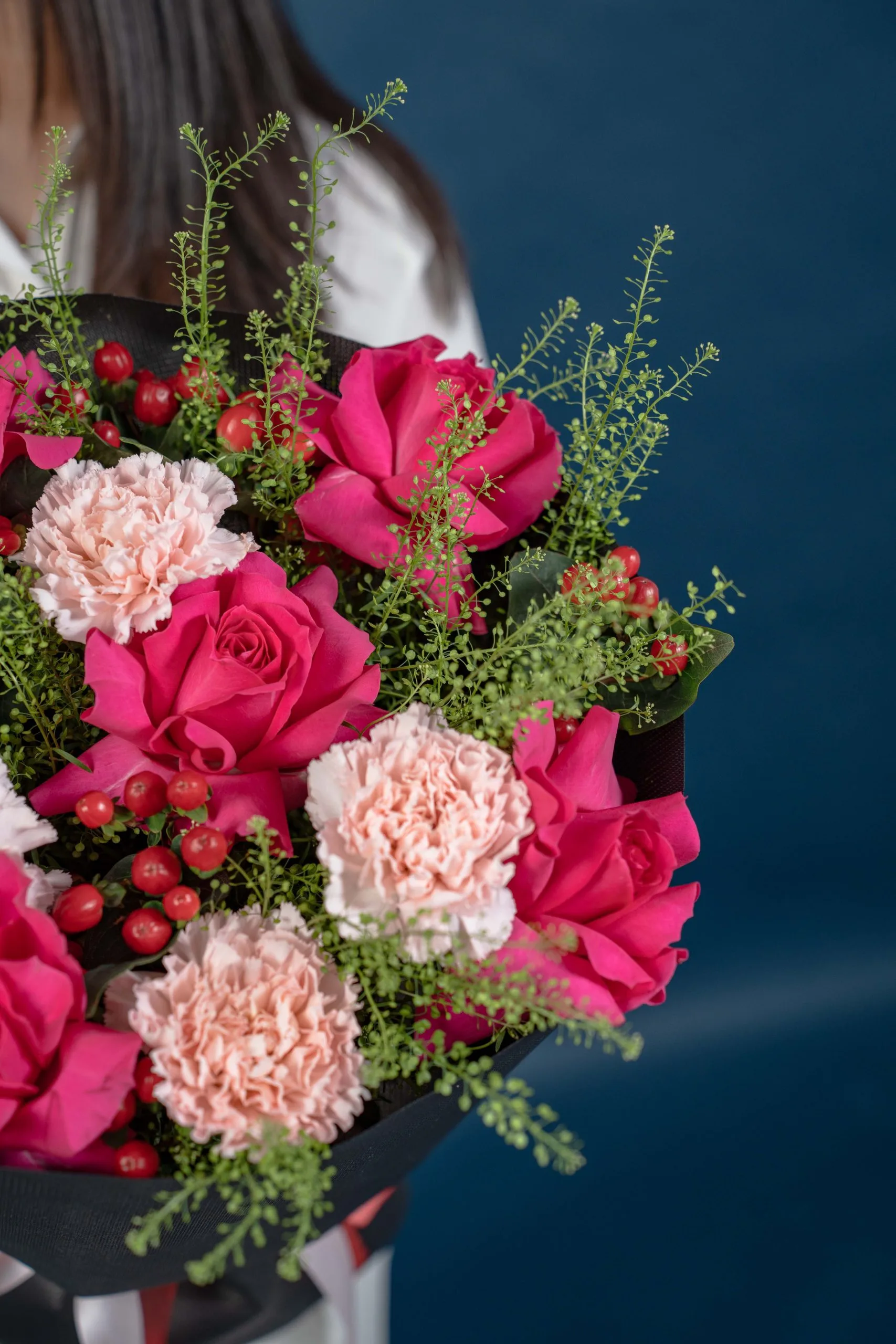 Berry Blossom Hand Tied Bouquet - Image 7