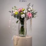 Lace Petal With Vase