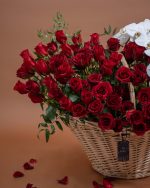 Giant Velvet Flame with Orchids - Image 2