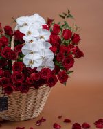 Giant Velvet Flame with Orchids - Image 3