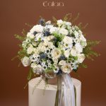 Frosted Elegance with Vase