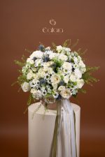 Frosted Elegance with Vase
