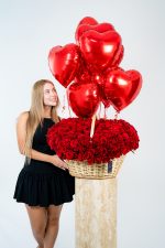 Red Love Perfection with Balloons