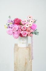 Pink Pasta Symphony Floral Box Arrangement