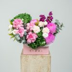 Royal Pink Harmony Floral Box Arrangement