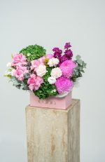 Royal Pink Harmony Floral Box Arrangement - Image 5