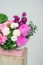 Royal Pink Harmony Floral Box Arrangement - Image 3