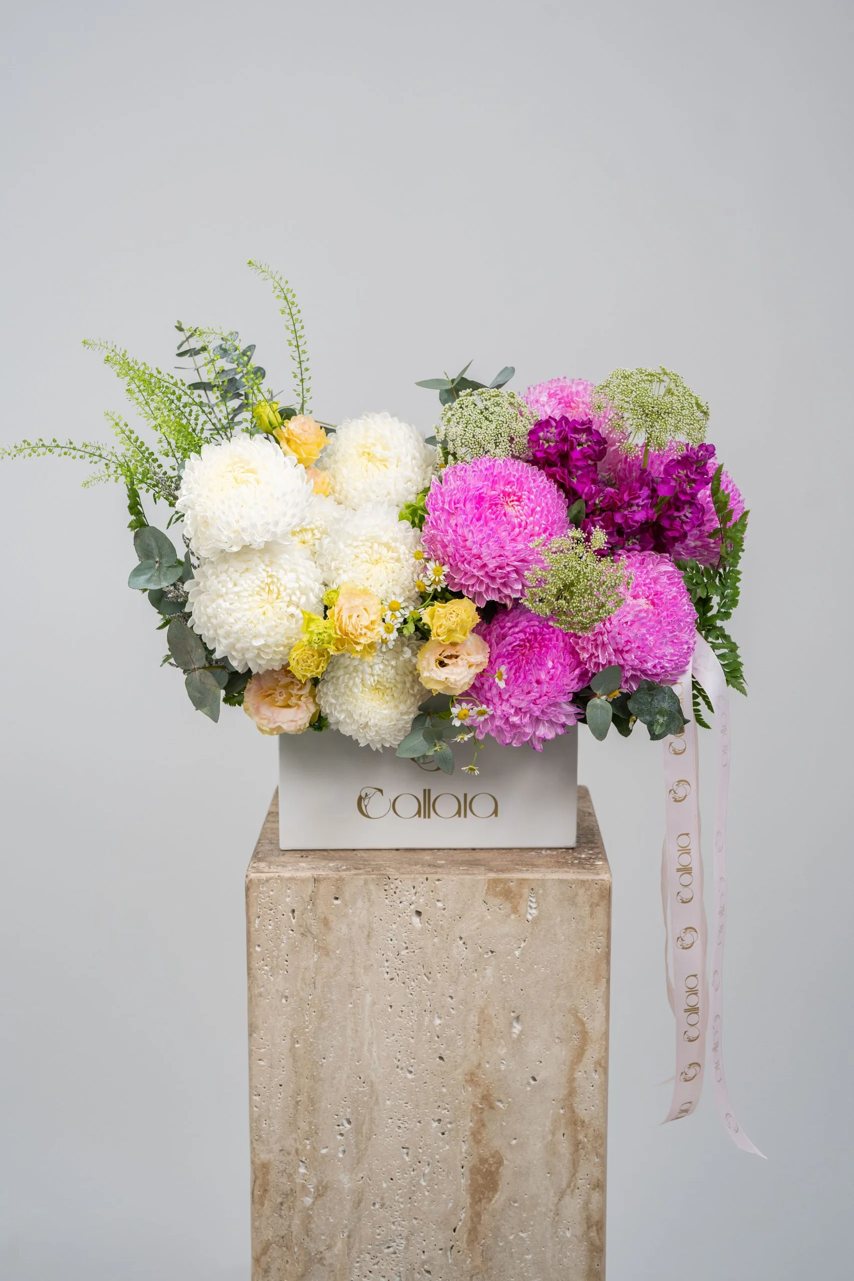 Royal Ivory Bloombox Arrangement - Image 1