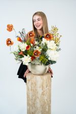 Autumn Amber Vase Arrangement