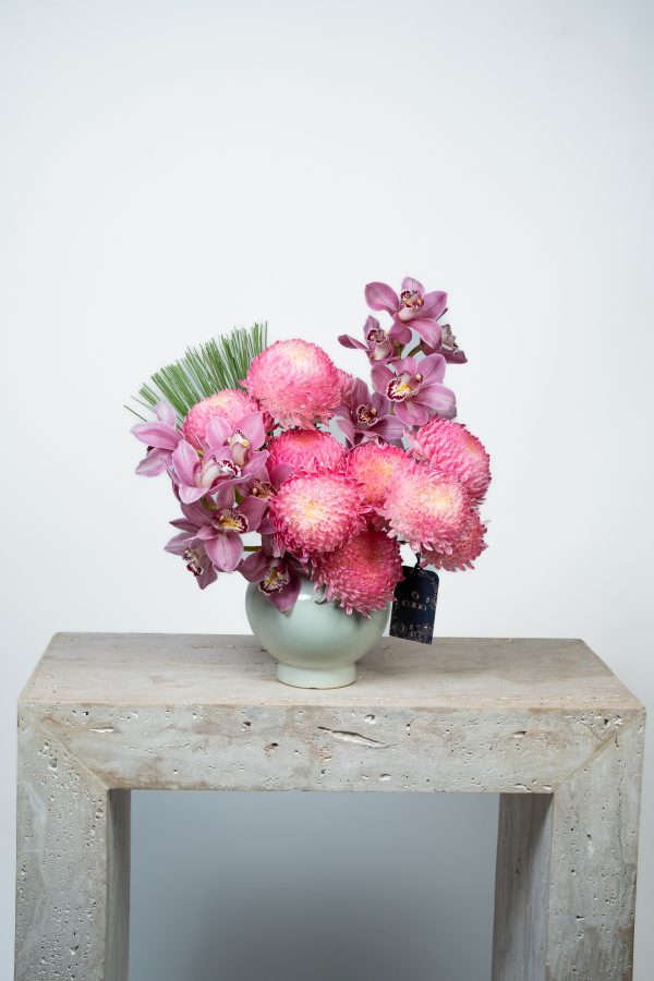 Pink Aura Vase Arrangement