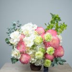 Velvet Ruby Floral Vase Arrangement