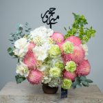 Velvet Ruby Floral Hajj Arrangement