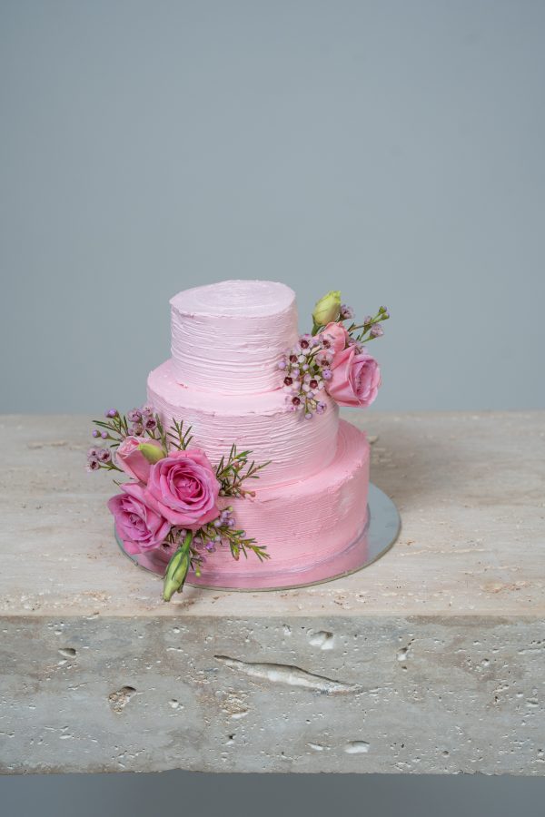 Tiered Floral Celebration Cake