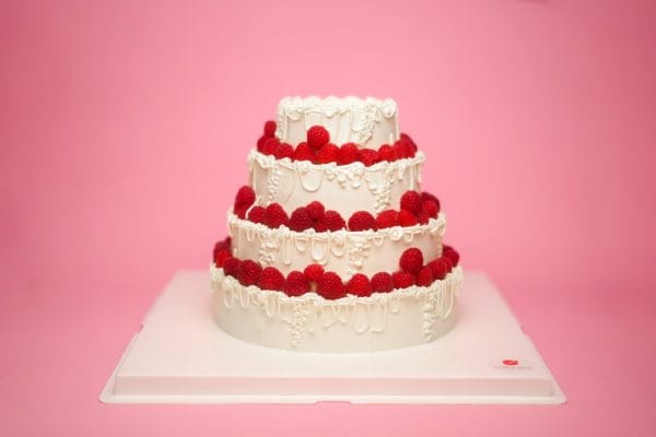 Raspberry Tier Cake