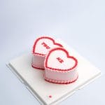 You & Me Heart Cake
