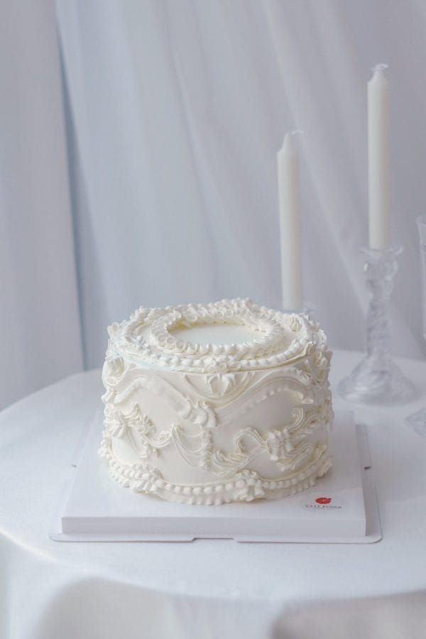 Ivory Baroque Cake