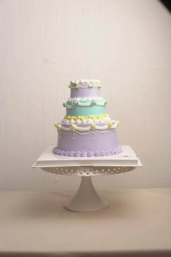 Pastel Vintage Tier Cake