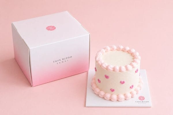 Pink Heart Sprinkle Cake