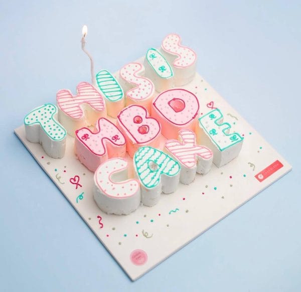 Happy Birthday Letter Cake